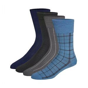 Men's Calvin Klein Plaid Dress Socks 4-Pack